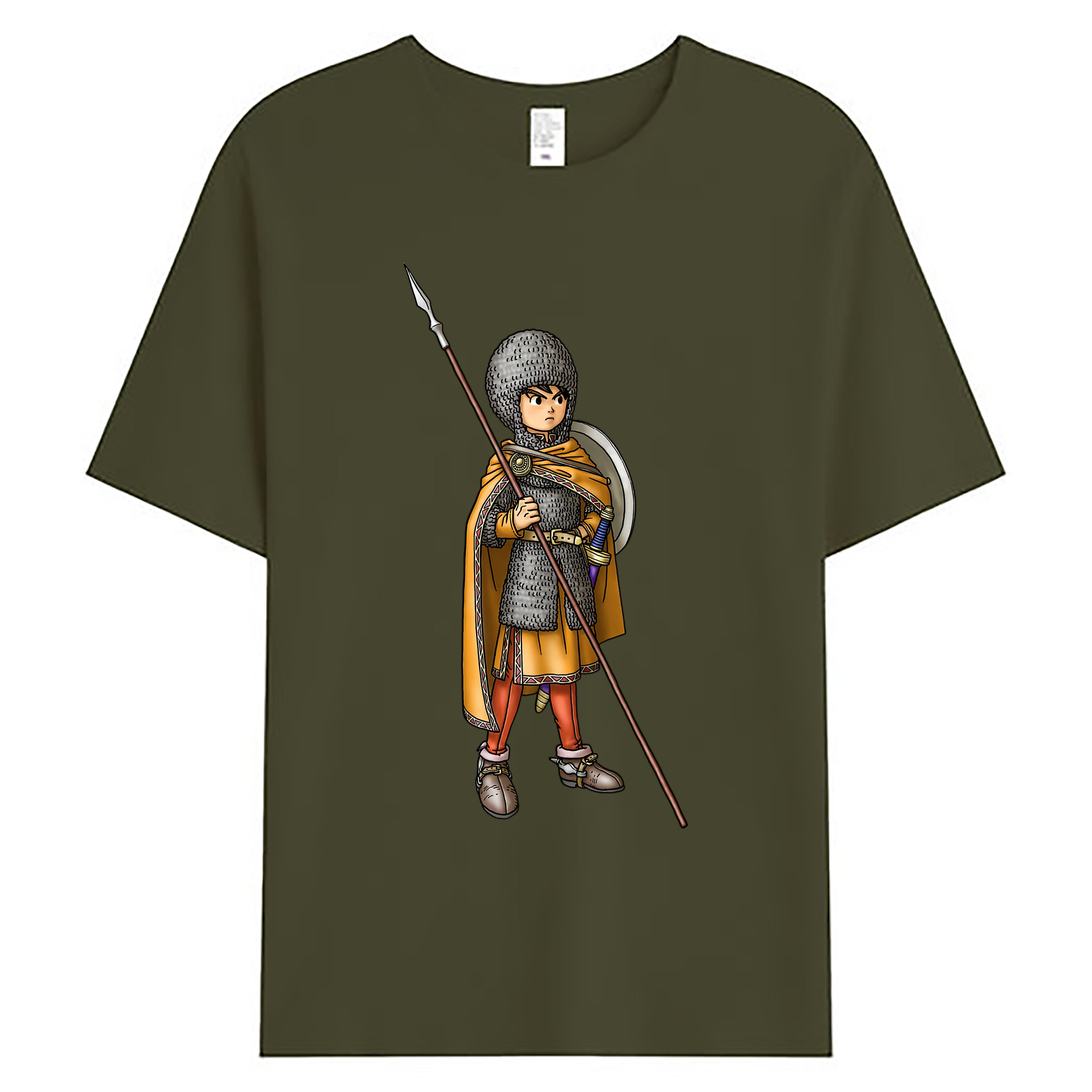（画像用） ドラゴンクエスト Doragon Kuesuto Dragon Quest 綿100％ メンズ半袖Tシャツ｜肌触りやわらか＆通気性